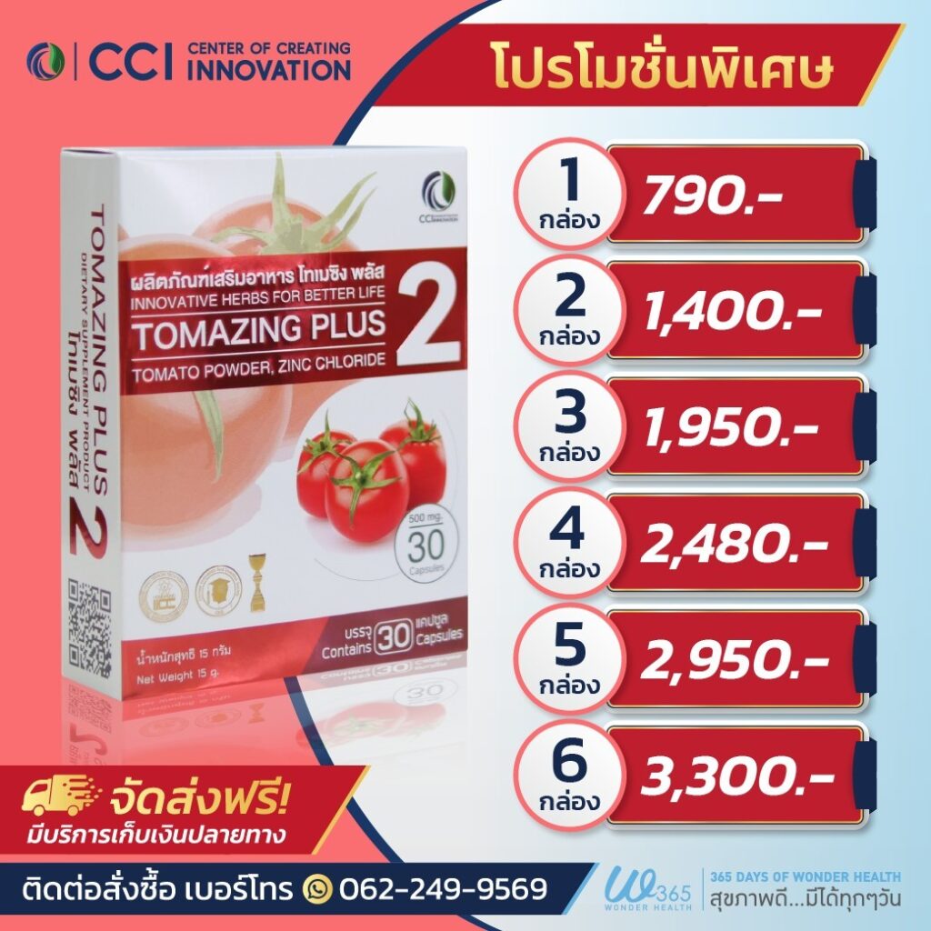 Promotion Tomazing Plus ต่อมลูกหมากโต